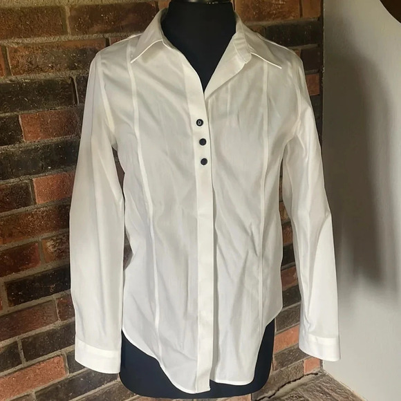 Black Coldwater Creek embellished Jacket w/white button down - Picture 3 of 9